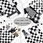 Lingvee 50 Pack Checkered Racing Gift Bag Bulk Black and White Checkered Flag Reusable Tote Bags with Handle Race Car Non Woven Candy Bags for Race Car Themed Birthday Party Decorations Supplies - Image 5