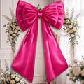 Sosation Hot Pink Large Bow Decor Big Bow for Backdrop 24x43 in by Sosation