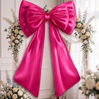 Sosation Hot Pink Large Bow Decor Big Bow for Backdrop 24x43 in by Sosation
