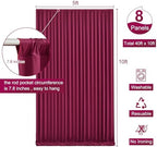 40ft x 10ft Burgundy Backdrop Curtain for Parties Wedding Maroon Wrinkle Free Backdrop Drapes Panels for Birthday Party Bridal Shower Photo Photography Polyester Fabric Background Decoration - Image 5