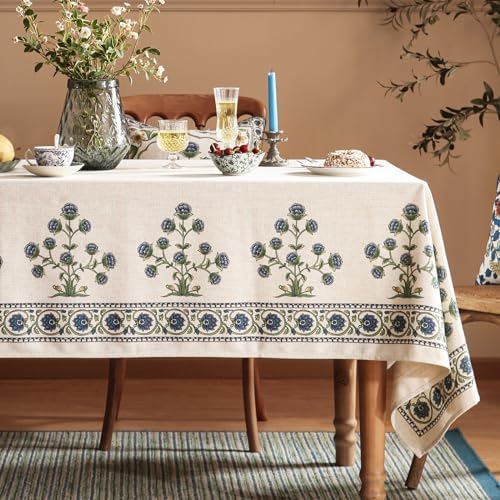 patdrea Vintage French Printed Tablecloth,Square,55"x55" - Image 2