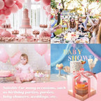 Thenshop 50 Pcs Clear Cupcake Boxes Individual 3.5 Inch, Rose Gold - Image 6