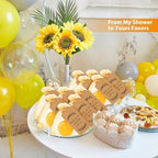Demissle 100 Sets Wedding Party Favors Sunflower Soap Favors for Guests with Thank You Tag Gift Pouches Sunflower Party Supplies for Adults Return Gift Bridal Shower Baby Shower Decorations - Image 5