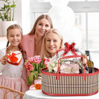 Reallnaive 3 Sets Empty Baskets for Gift to Fill Large Woven Basket - Image 5