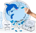 Baby Shower Guest Book Alternative Dolphin Drop Box Under the Sea Theme by GIFTSH0PBYHELEN