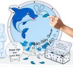 Baby Shower Guest Book Alternative Dolphin Drop Box Under the Sea Theme by GIFTSH0PBYHELEN