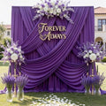 12ft x 10ft Purple Backdrop Curtains for Parties, Wrinkle Free 2 Panels Photo Backdrop Drapes Back Drop Cloth for Wedding Birthday Photography Background Decor by CO-AVE