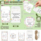 Reallnaive 96 Sets Baby in Bloom Baby Shower Party Favors Seed Packets - Image 3