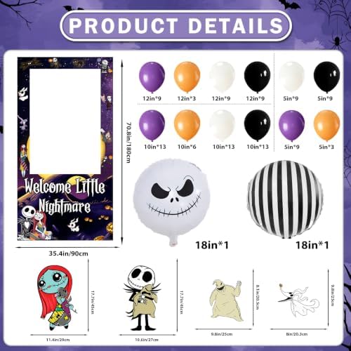 Halloween Balloon Arch Kit, Halloween Balloon Garland with Photo Frame - Image 2