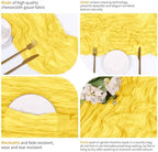 28 Pack Lemon Yellow Cheesecloth Table Runner 17x108 Inch Semi Sheer Boho Gauze Cheese Cloth Fabric Table Runners, for Wedding Party Baby Shower Birthday Home Decor Garden Farmhouse - Image 4