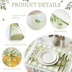 MEHOFOND Fall Pumpkin Baby Shower Backdrop Balloon Arch Kit, with 100 Pack napkins, Fall Pumpkin Placemats Set of 4 - Image 5