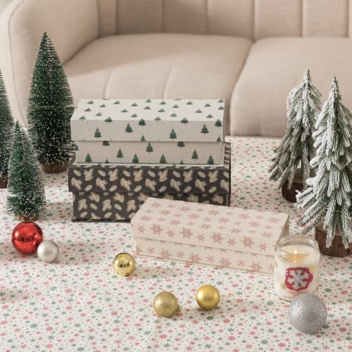Soul & Lane - Magnetic Christmas Nesting Gift Boxes with Lids, Set of 3 - Image 3