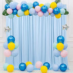 10ft×9ft Wrinkle Free Baby Blue Backdrop Curtains for Parties, Thick Fabric Photo Backdrop Drapes for Wedding Birthday Baby Shower Gender Reveal Photography Home Decor - Image 6