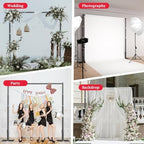 EMART 10x10ft Heavy Duty Backdrop Stand Frame with Adjustable Pipe，Black - Image 7