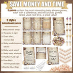Sherr 476 Pcs Magical Baby Shower Game Set, 9 Style Baby Shower Activities - Image 4