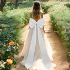Giant Bow Decoration, 75x18 Inch Big Bows for Backdrop, Large Satin Ribbon Tie Bow for Wedding Engagement Baby Shower Bridal Christmas Birthday Party Wall Decor (White) - Image 7