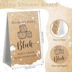 Marsui 136 Pcs Baby Shower Blocks to Decorate Game Kit, Cloud - Image 3