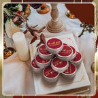 MTLEE 50 Pcs Burgundy Thank You Candles Baby Shower Wedding Favors - Image 3