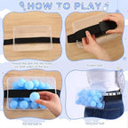 10 Sets Funny Baby Shower Games Set Table Tennis Twerk Game Swing Pacifier Race Swing Shaking Balls Diapers Game for Baby Shower How Many Balls Can You Catch in Your Diaper(Blue) - Image 3