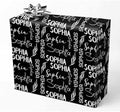 AOFUN Personalized Wrapping Paper with Name/Text Wrapping Papper Designer Wrapping Paper Baby Christmas Wrapping Paper Custom Name Gift 3 Rolls 58" x 23" by Unknown