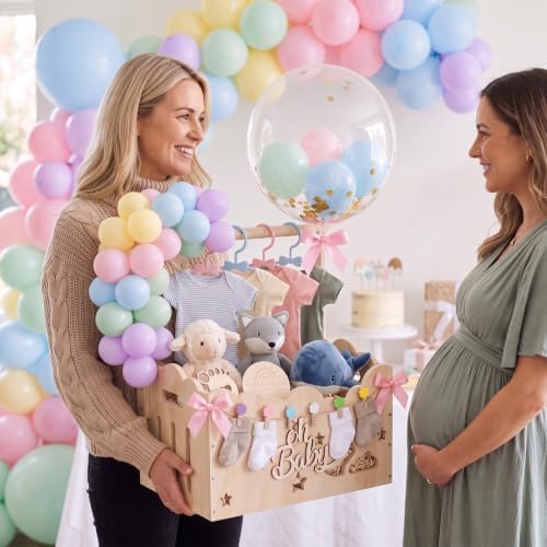 Macaron, Wooden Baby Shower Crate Closet,Hollow - Image 2