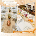 30 Pack Nude Cheesecloth Table Runner 17x108 Inches Boho Home Decor - Image 6