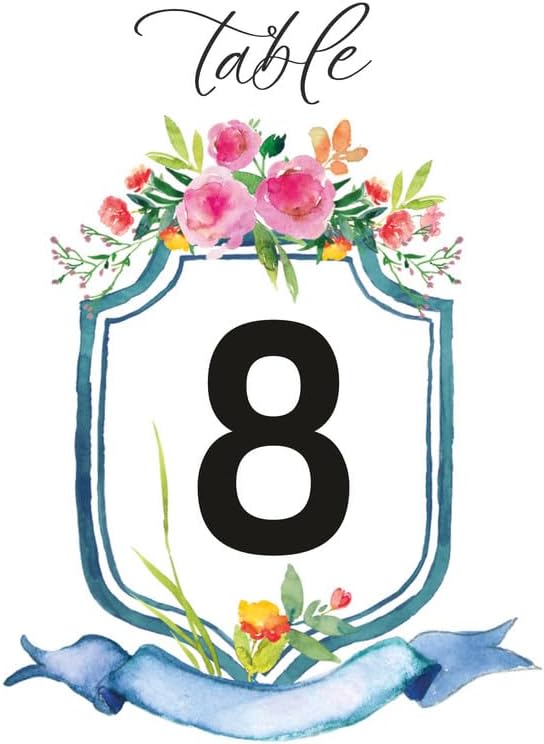 Wedding Design Table Number Cards Double Sided Party Table Numbers for Reception Baby Shower Anniversary Birthday Bridal Party 4x6 100 Pcs by Unknown