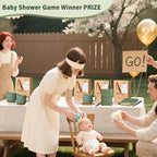 QOUBAI 6 Sets Baby Shower Winner Gifts with Mugs and Kraft Bags, Green - Image 6