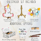 Unicorn Baby Shower Guest Book Alternative - Wooden Frame Drop Box - Image 7