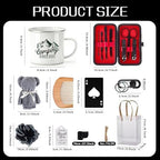 61PCS Baby Shower Prizes for Men 6 Set with Premium 12 OZ Enamel Mug Bottle Opener Manicure Kit Wood Comb Bear Towel Keychain Bath Sponge Gift Bag Baby Shower Game Prizes for Winner Bachelor Party - Image 4