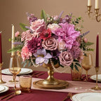 Mixed Artificial Flowers Box, Silk Roses, Peonies, Dahlias & Eucalyptus - Image 2