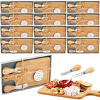 Ziliny 12 Sets Baby Shower Prizes Mini Charcuterie Board, Bamboo Color by Ziliny
