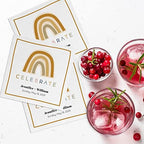 Personalized Modern Rainbow Beverage Napkins / 100 Custom Colorful Birthday Cocktail Napkins/Adorable Gender Neutral Baby Shower Design/Party Supplies/Made In The USA - Image 3
