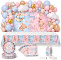 Gender Reveal Party Supplies for 50 Guests by Unknown