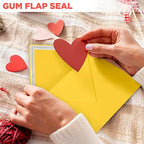 Darling Souvenir A6 Size 100 x Self-Adhesive Wedding Invite Envelopes Euro V-Flap 80lbs (4 3/4 x 6 1/2) Stationary - Packs & Colours Available - Image 2