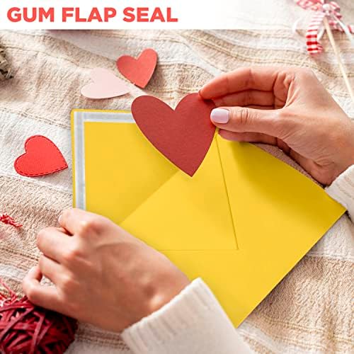 Darling Souvenir A6 Size 100 x Self-Adhesive Wedding Invite Envelopes Euro V-Flap 80lbs (4 3/4 x 6 1/2) Stationary - Packs & Colours Available - Image 2