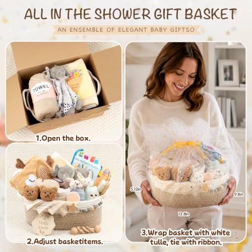 30 Piece Baby Gift Basket – Luxury Curated Baby Gift Basket for Newborn - Image 7