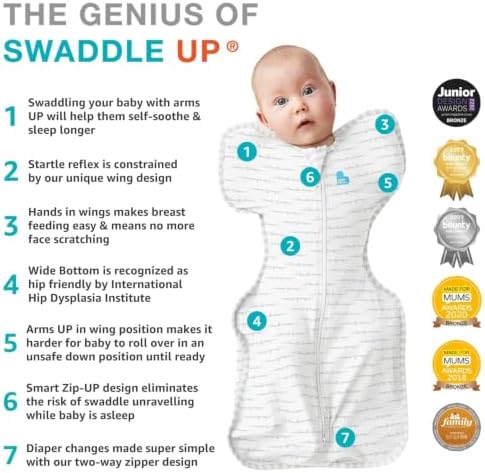 Love to Dream Swaddle Up Bamboo Baby Sleep Sack | 1.0 TOG, 5-8.5lbs, Olive - Image 5