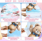 Gender Reveal Bear Arch Cover Backdrop Fabric Stand Cover - Image 3