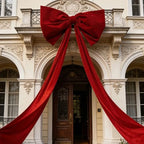 Luxury Giant Velvet Bow Decor Oversized Wall Bow Decorations Bow Decorative for Room Wall Party Birthday Backdrop Baby Shower Decor Front Door Patio Outdoor Wedding Arch - Image 3