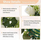 NUPTIO Candle Rings Wreaths, Wedding Centerpieces for Tables, 14 inch Diam - Image 5