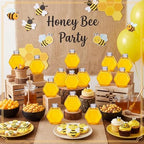 FoldTier 40 Pcs Bee Party Favors, 5 oz Mini Hexagon Honey Jars, Small Honey Dispenser with Leakproof Lids, Empty Refillable Container for Bee Themed Birthday Baby Shower Party Supplies - Image 4