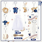 145 Pieces Baseball Baby Shower Favors for Guest Little Slugger is on Way Ballpoint Pens Keychains Gifts for Boys Bulk Retractable Baby Shower Pens Gender Reveal Thank You Cards Souvenir Party Favors - Image 3