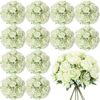 Geosar 16 Bundles Artificial Peonies Flowers,Green by Geosar