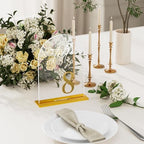 Arch Wedding Table Numbers 1-30 with Stands - 5.5x7 Inch, Clear - Image 6
