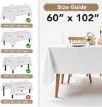 Fitable 8 Pack Red Tablecloths 60x102 Inch for 6 Ft Rectangle Tables - Image 4