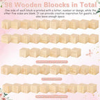 Marsui 136 Pcs Baby Shower Blocks to Decorate Game Kit, Flower - Image 4
