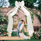75x18 Inch Giant White Bow Decoration Big Bows for Christmas Trees Wall - Image 4