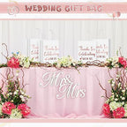 Ctosree 50 Pcs Bridal Shower Welcome Bags Bulk, White, Rose Gold - Image 5