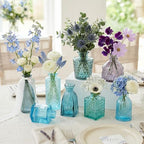 30 Pcs Blue Bud Vases Set,Baby Shower Decorations, Wedding Table Decor - Image 6